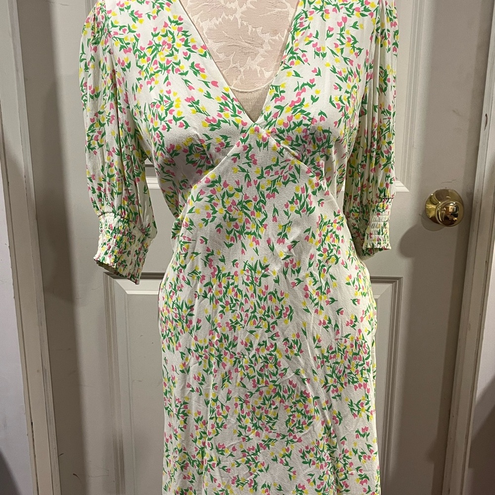 Floral V-Neck Dress